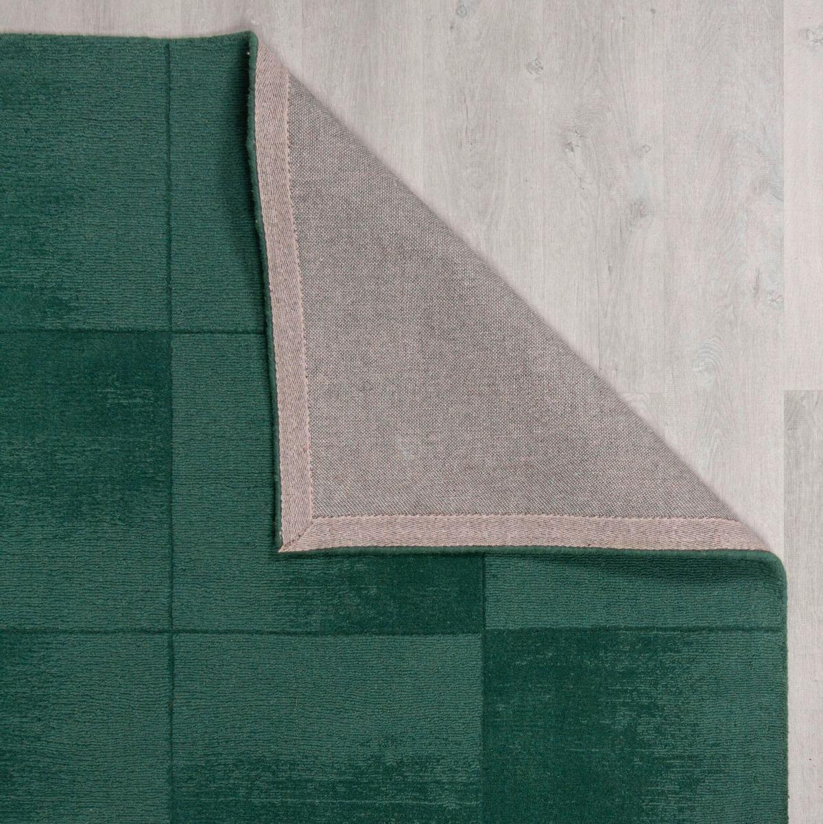 Wollteppich Demi Check Ombre Green 120x170 - Grün, Basics, Textil (120/170cm)