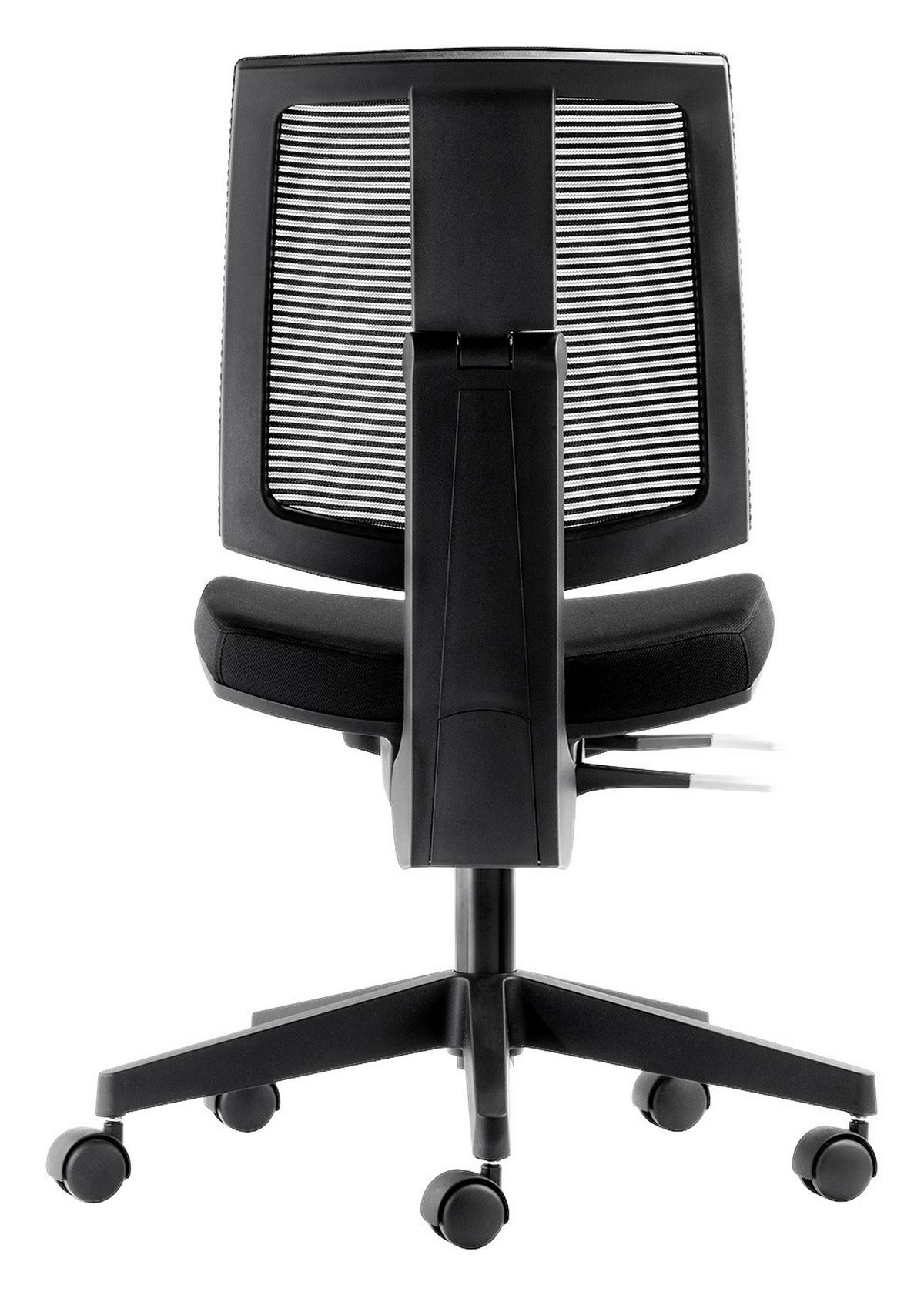 Drehstuhl My Ladylike Anpassbar Schwarz - Schwarz, MODERN, Kunststoff/Textil (65/88-97/64cm) - MID.YOU