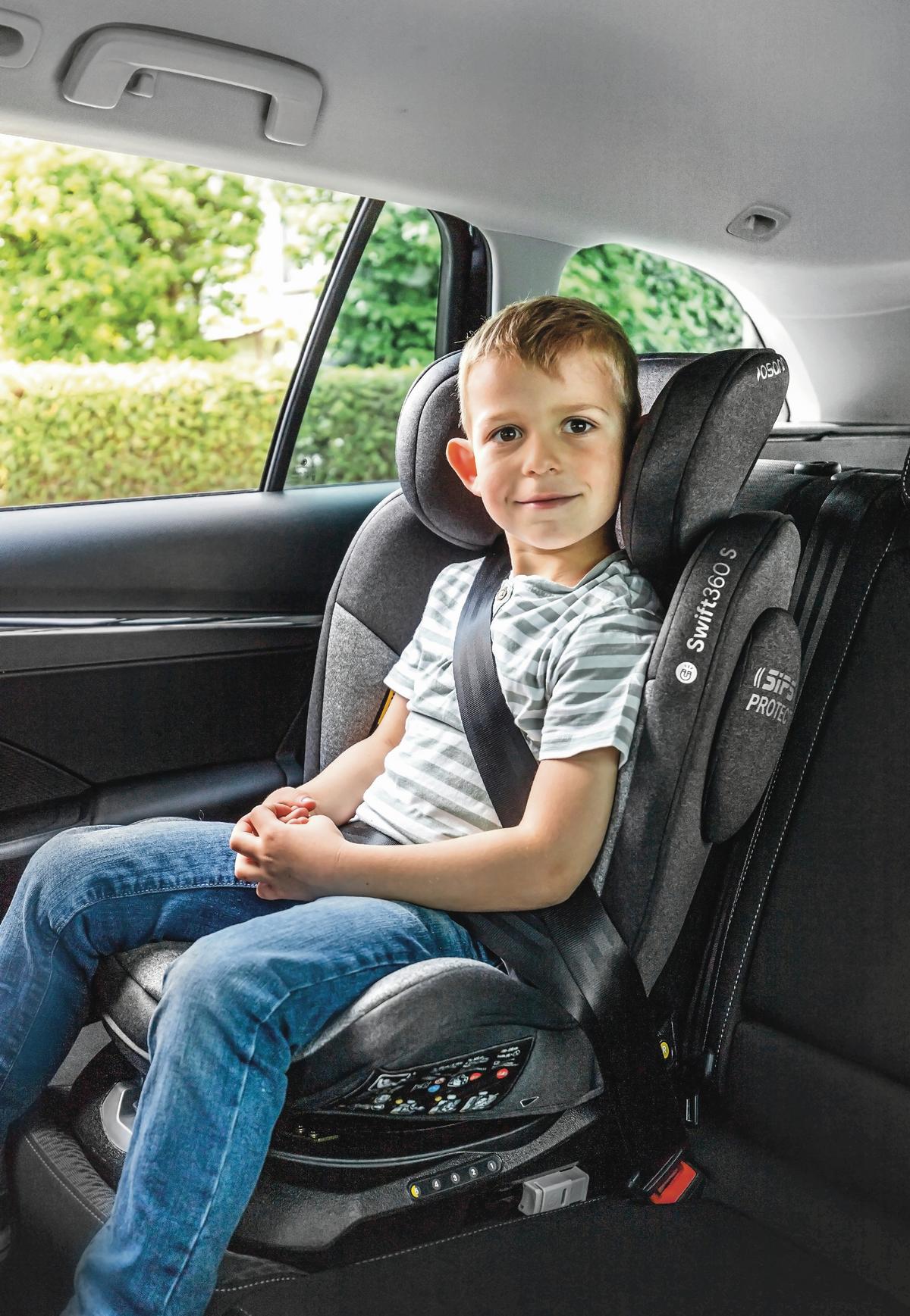 Reboarder-kindersitz Swift360s - Schwarz, Basics, Kunststoff/Textil (44/60/50cm) - Osann