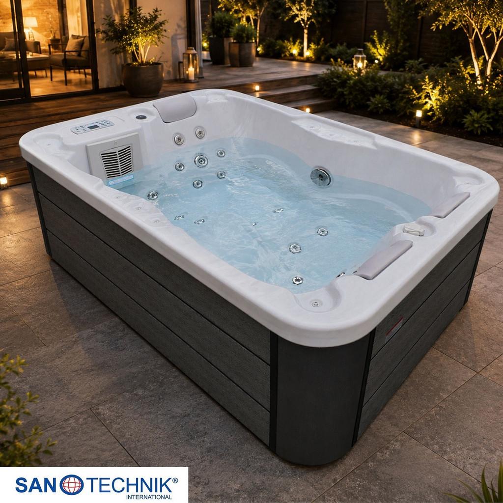 Whirlpool Meran, mit Abdeckung 205x130x70 cm