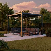 ZAHRADNÍ ALTÁN SUNNY - antracitová, Moderní, kov (300/227/300cm) - Mömax