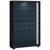 Vitrine Lumo Mini Schwarz - Transparent/Schwarz, Design, Glas/Holzwerkstoff (59/90/18cm) - MID.YOU