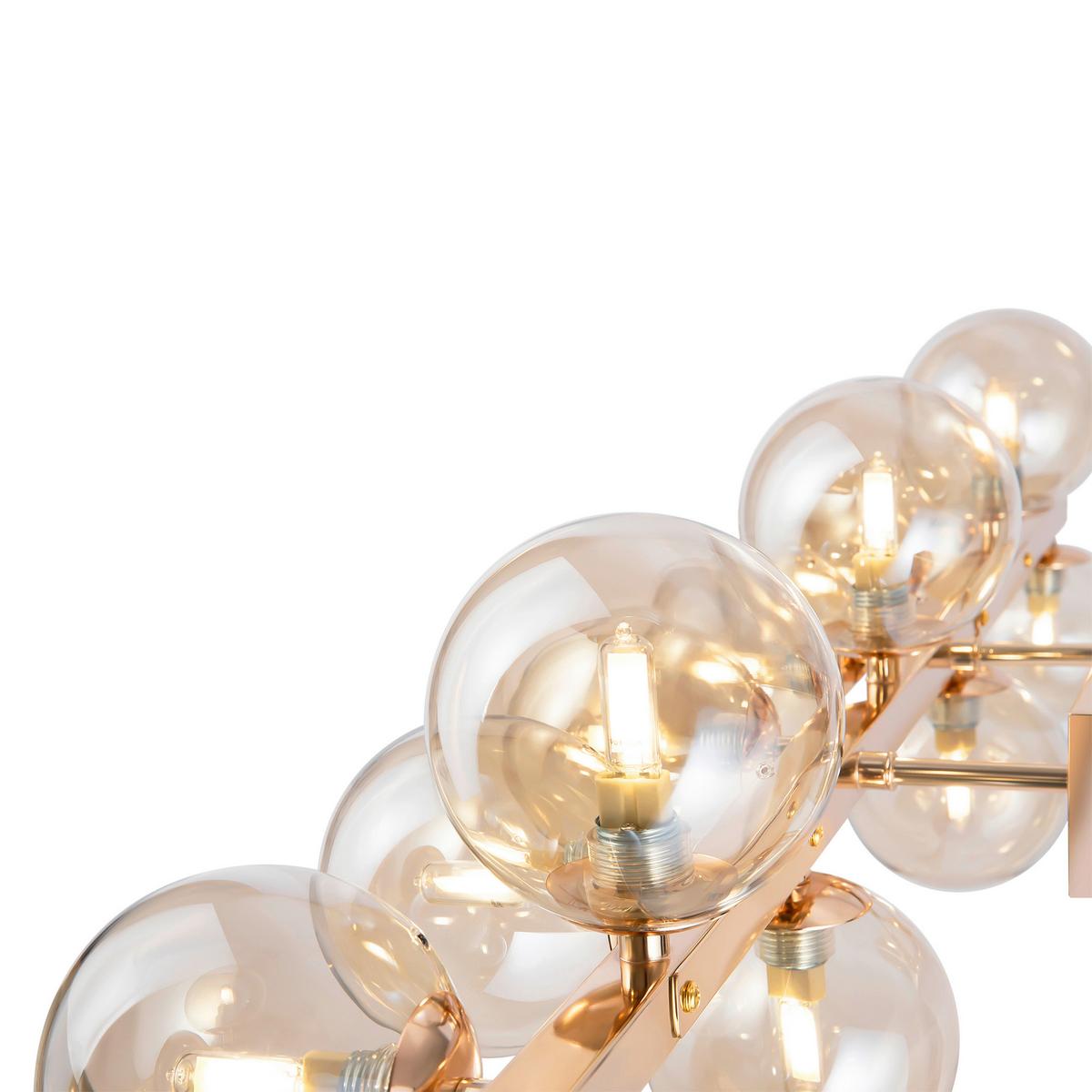 Wandleuchte Dallas - Goldfarben, Trend, Glas/Metall (95/22/22cm) - MAYTONI