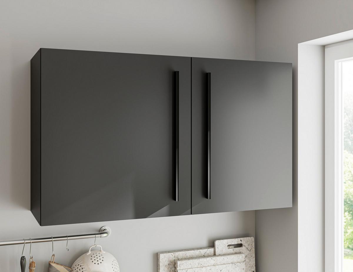 Küchenblock Jazz 8 280 Schwarz B: 280 cm - Eichefarben/Anthrazit, LIFESTYLE, Holzwerkstoff (280cm) - P & B