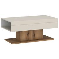 Couchtisch Lightning Eichefarben/Kaschmir B:100,2cm - Kaschmir/Eichefarben, MODERN, Holzwerkstoff (100,2/45/63,2cm)