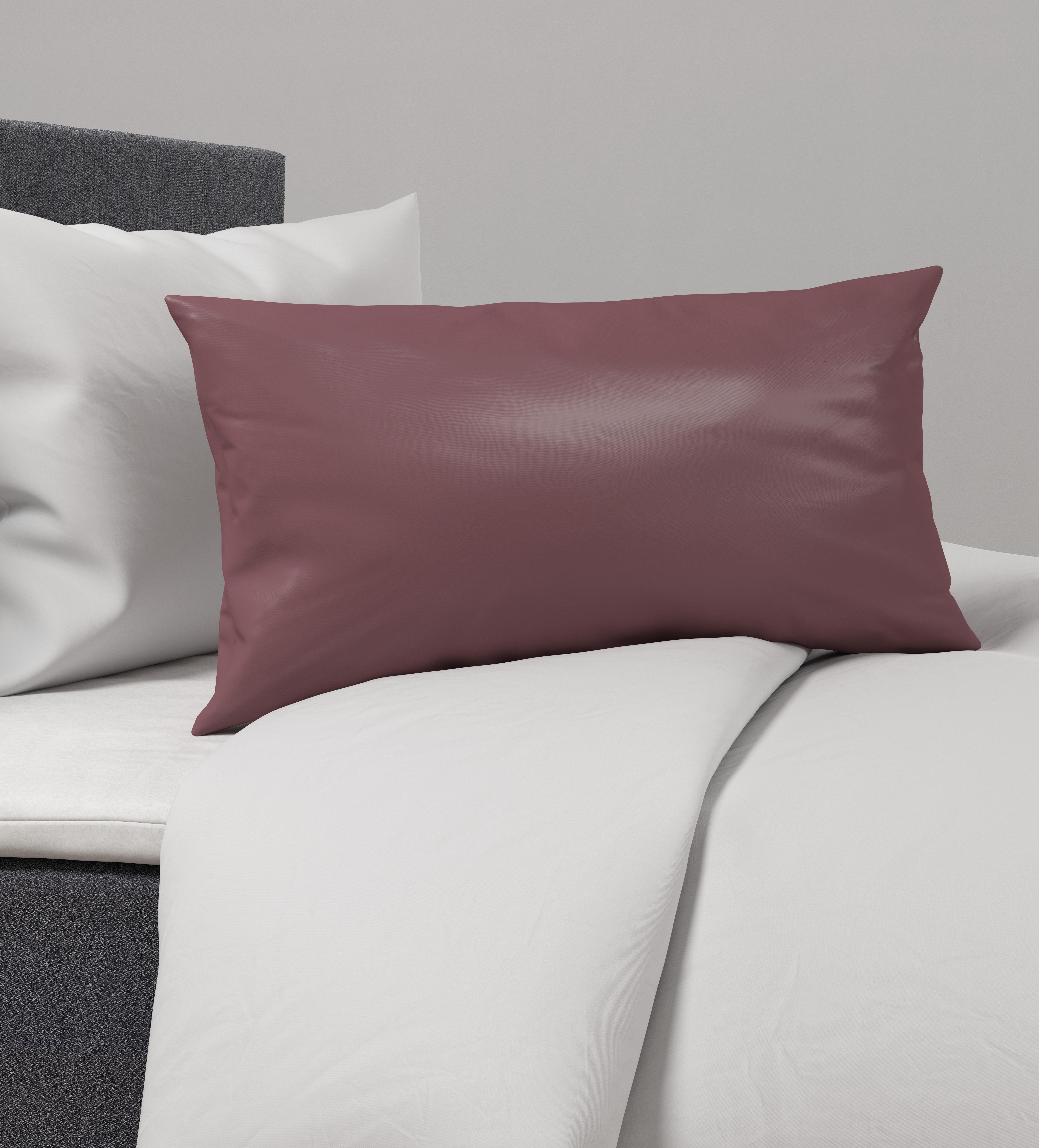 POTAH NA POLŠTÁŘ Alex Uni, 40/60cm, bobulová - bobulová, Moderní, textil (40/60cm) - Premium Living