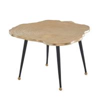 Konferenčný stolík farba zlatá p: 64 cm - čierna/zlatá, Design, kov (64/64/37cm) - MID.YOU