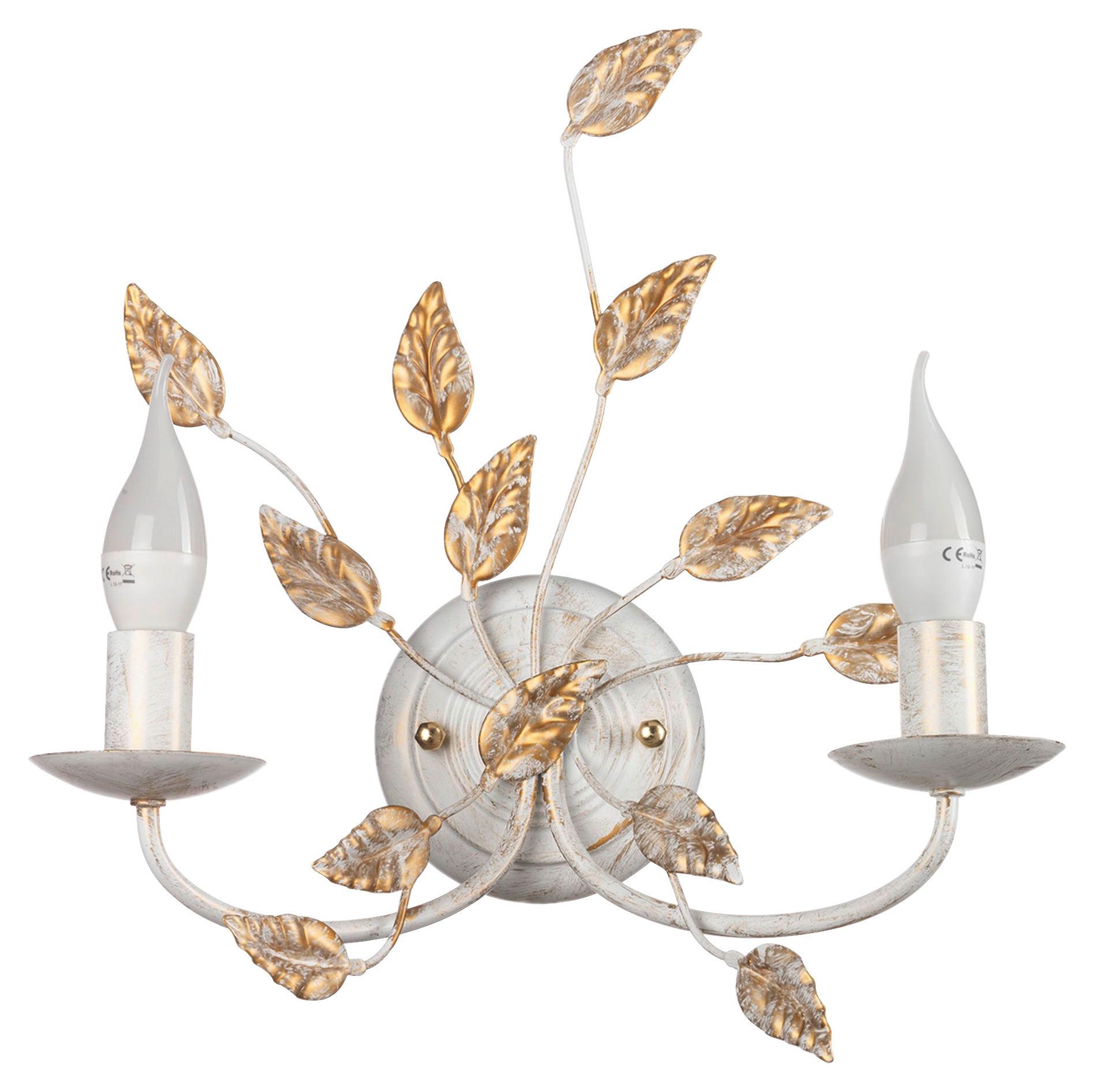 Wandleuchte Avorio Perlmutt L: 36 Cm - Perlmutt, KONVENTIONELL, Metall (36/16/42cm)