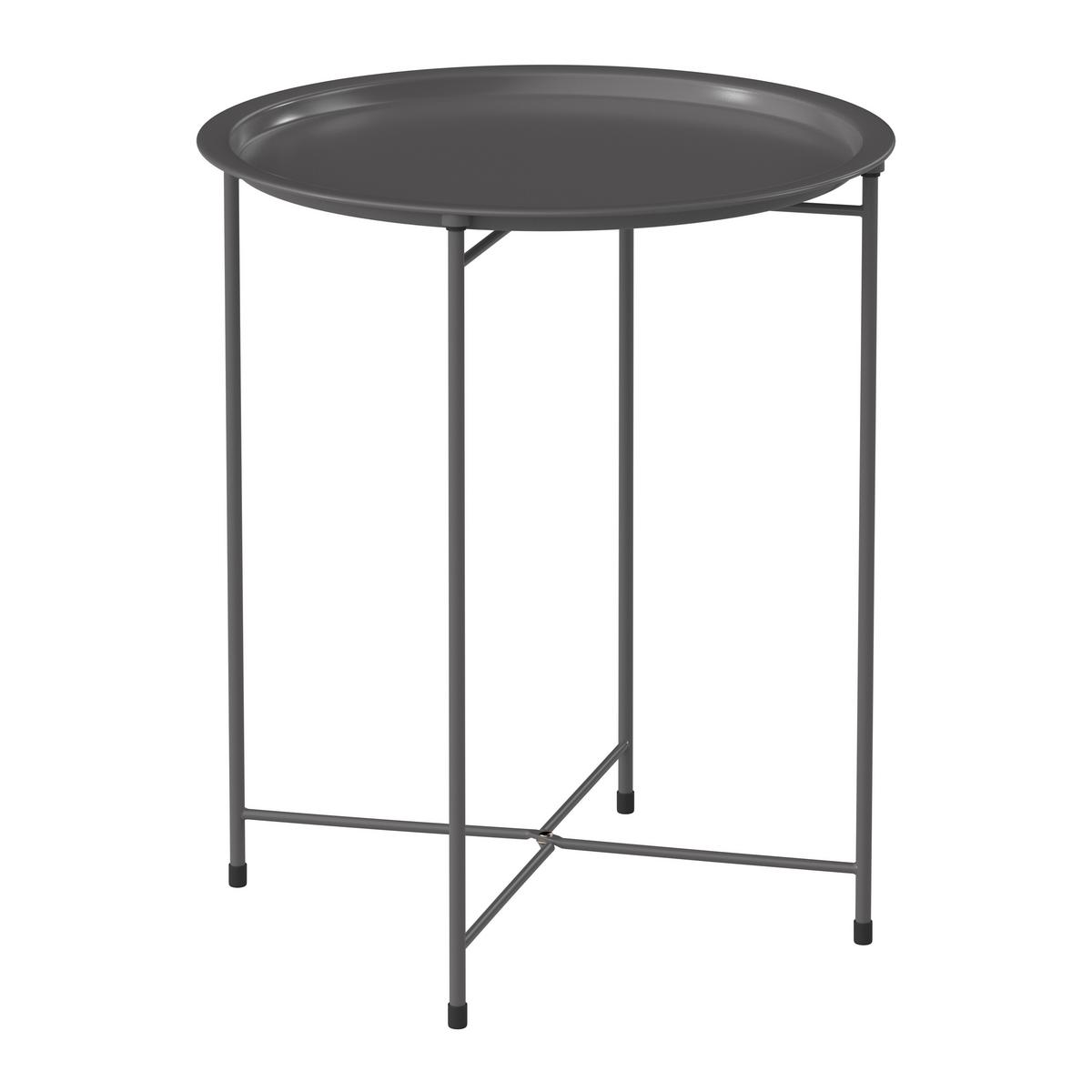 Gartenbeistelltisch Stella - Anthrazit, MODERN, Metall (46/52/46cm) - Luca Bessoni