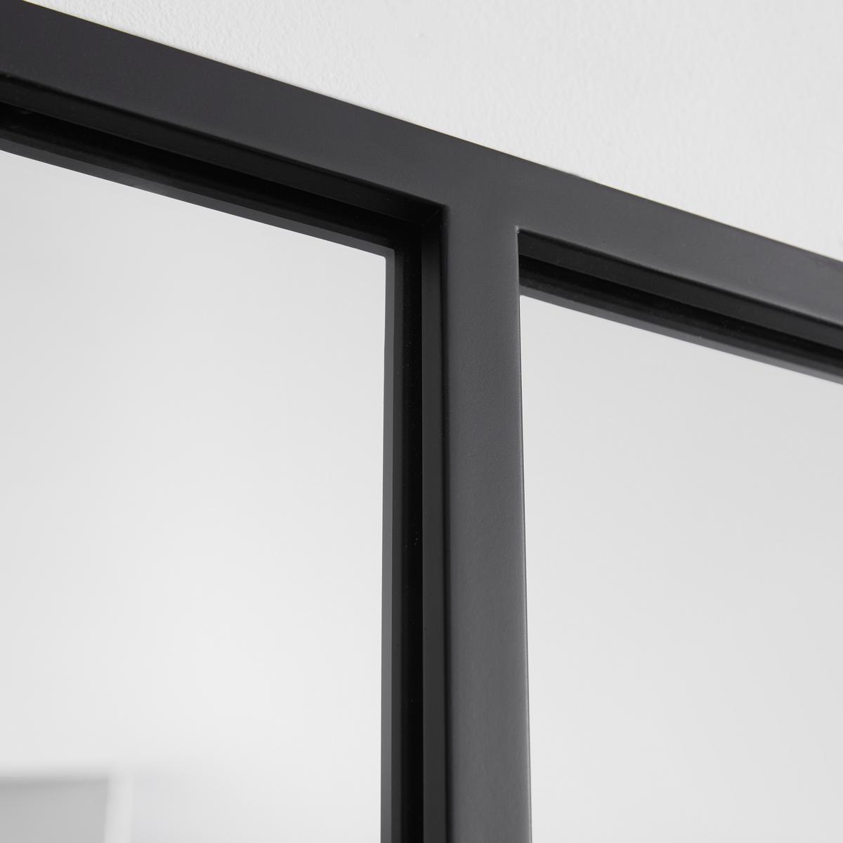 Zrkadlo JILL - čierna, Modern, kov/kompozitné drevo (60/160/3cm) - Bessagi Home