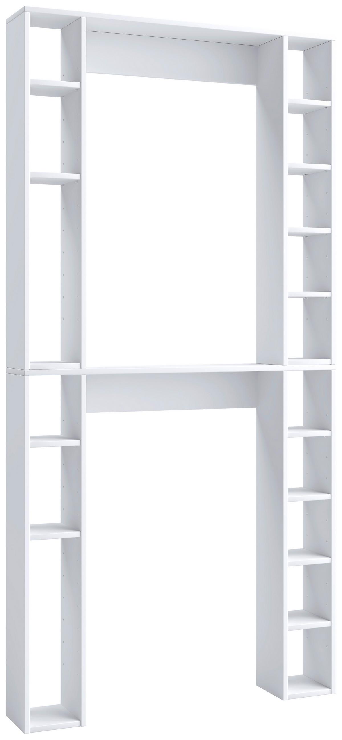 Waschmaschinenschrank Tinoli XL - Weiß, MODERN, Holzwerkstoff (98/199,5/18cm) - MID.YOU