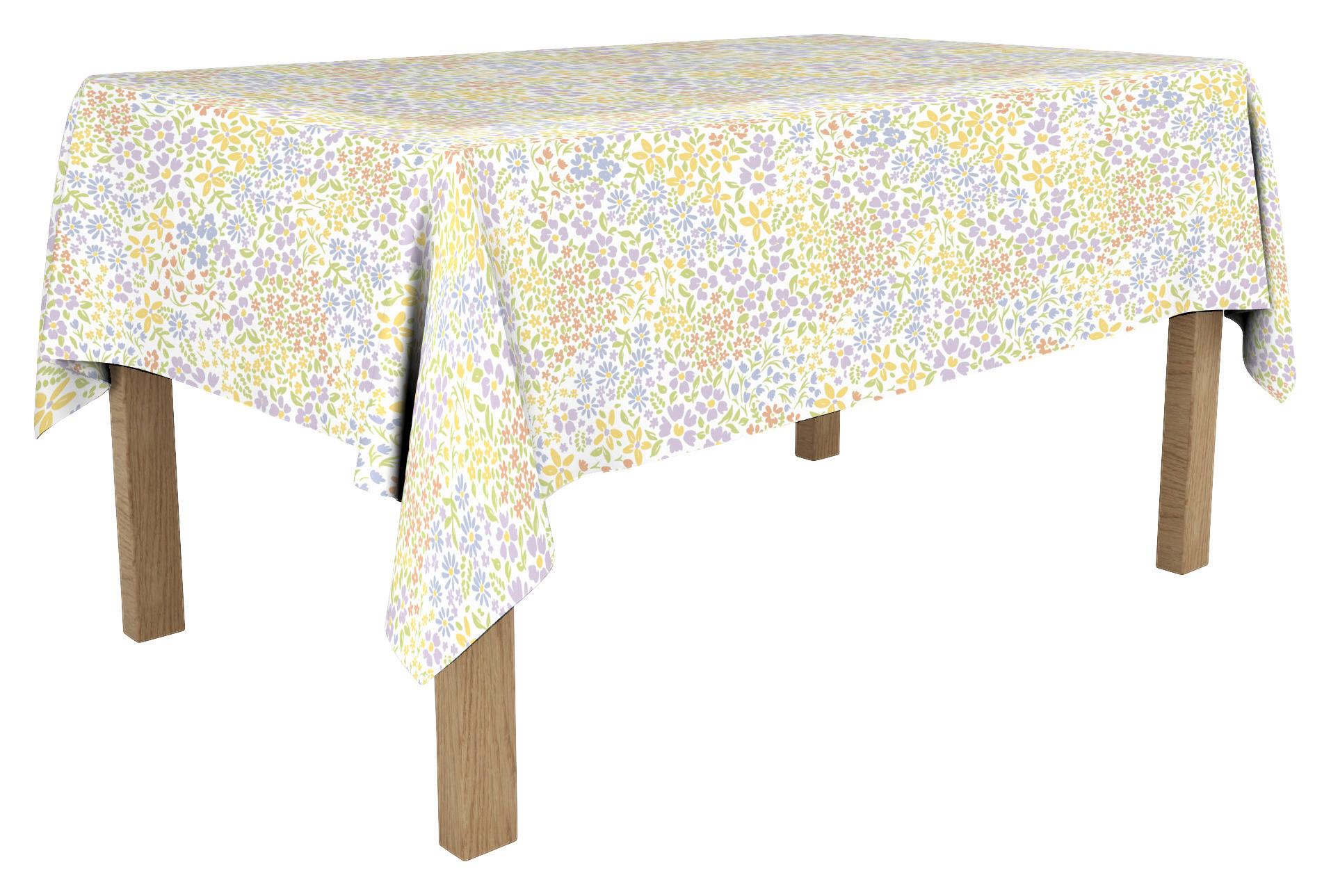 Tischdecke Clarissa - Gelb/Pastellgrün, MODERN, Textil (140/200cm) - Luca Bessoni