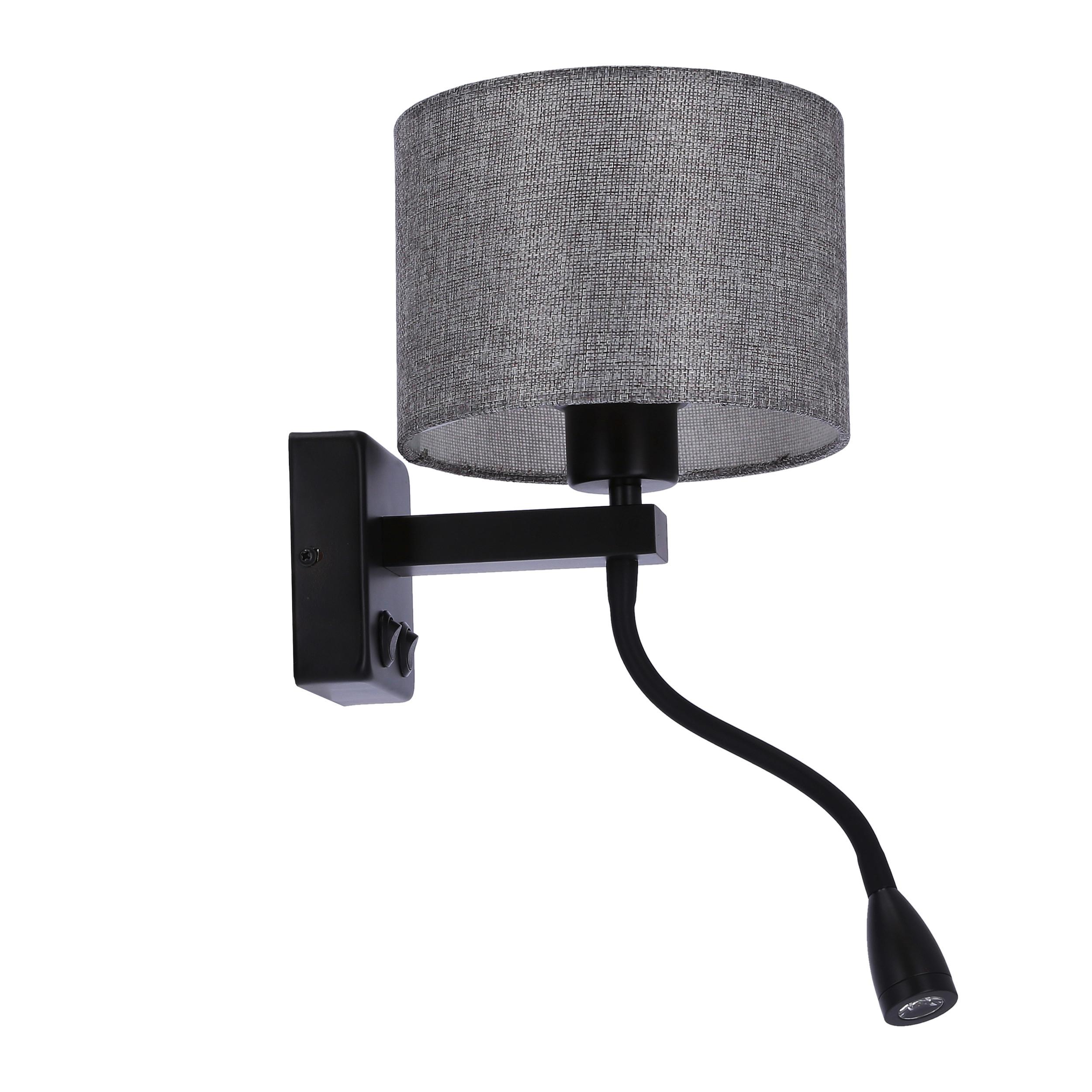 Wandleuchte 21-75499 - Schwarz, Basics, Metall (22/18/44cm)