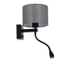 Wandleuchte 21-75499 - Schwarz, Basics, Metall (22/18/44cm)