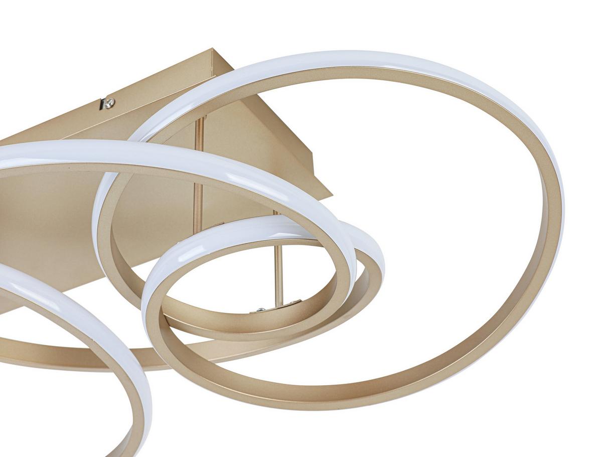 STROPNÉ LED SVIETIDLO JULI - cappuccino, Modern, kov/plast (70/40/25cm) - Premium Living