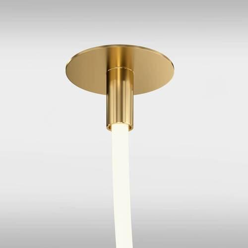 Pendelleuchte Tau - Goldfarben, Trend, Kunststoff/Metall (400/10/9cm) - MAYTONI