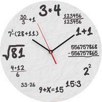Wanduhr Einstein - Schwarz/Weiß, Design, Holzwerkstoff/Papier (35/4cm) - Luca Bessoni