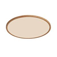 Led-deckenleuchte Oja Wood Buche Dekor D: 42,4cm - Buchefarben, Design, Kunststoff (42,4/2,3cm) - Nordlux