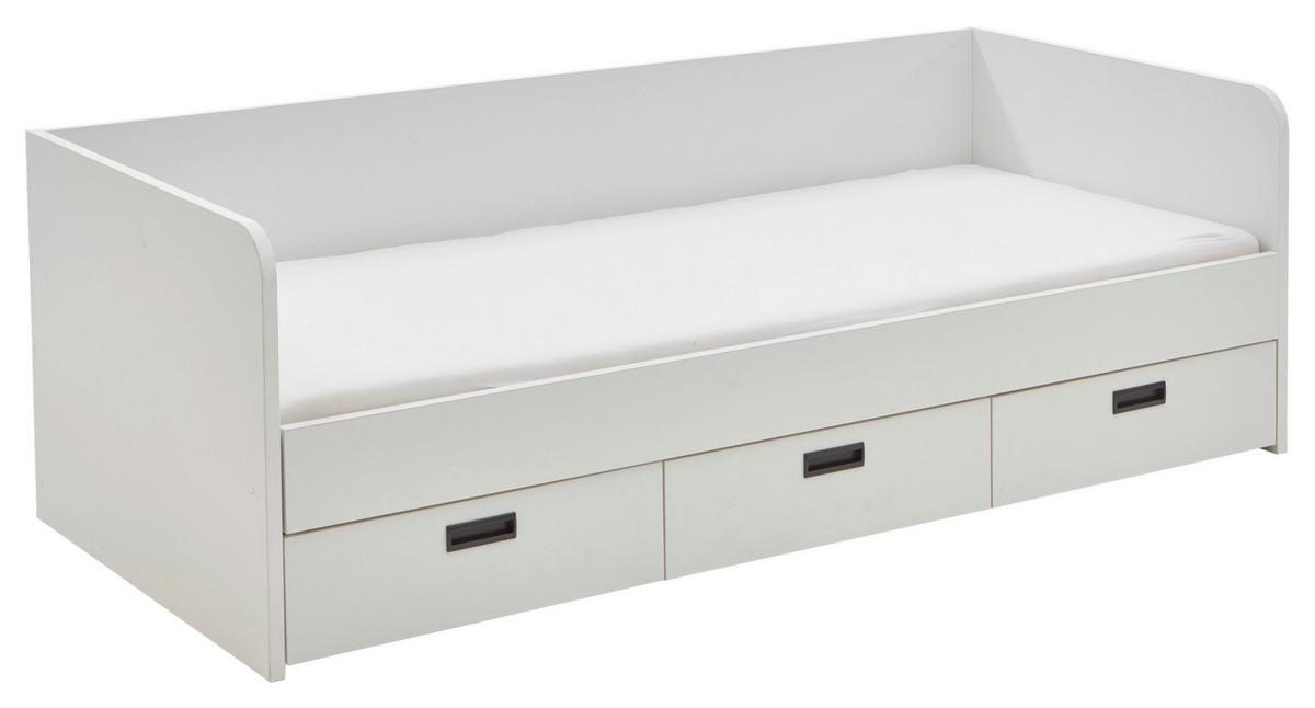 VÝSUVNÁ POSTEL BIANCA - bílá, Konvenční, dřevo/kompozitní dřevo (90-180/200cm)