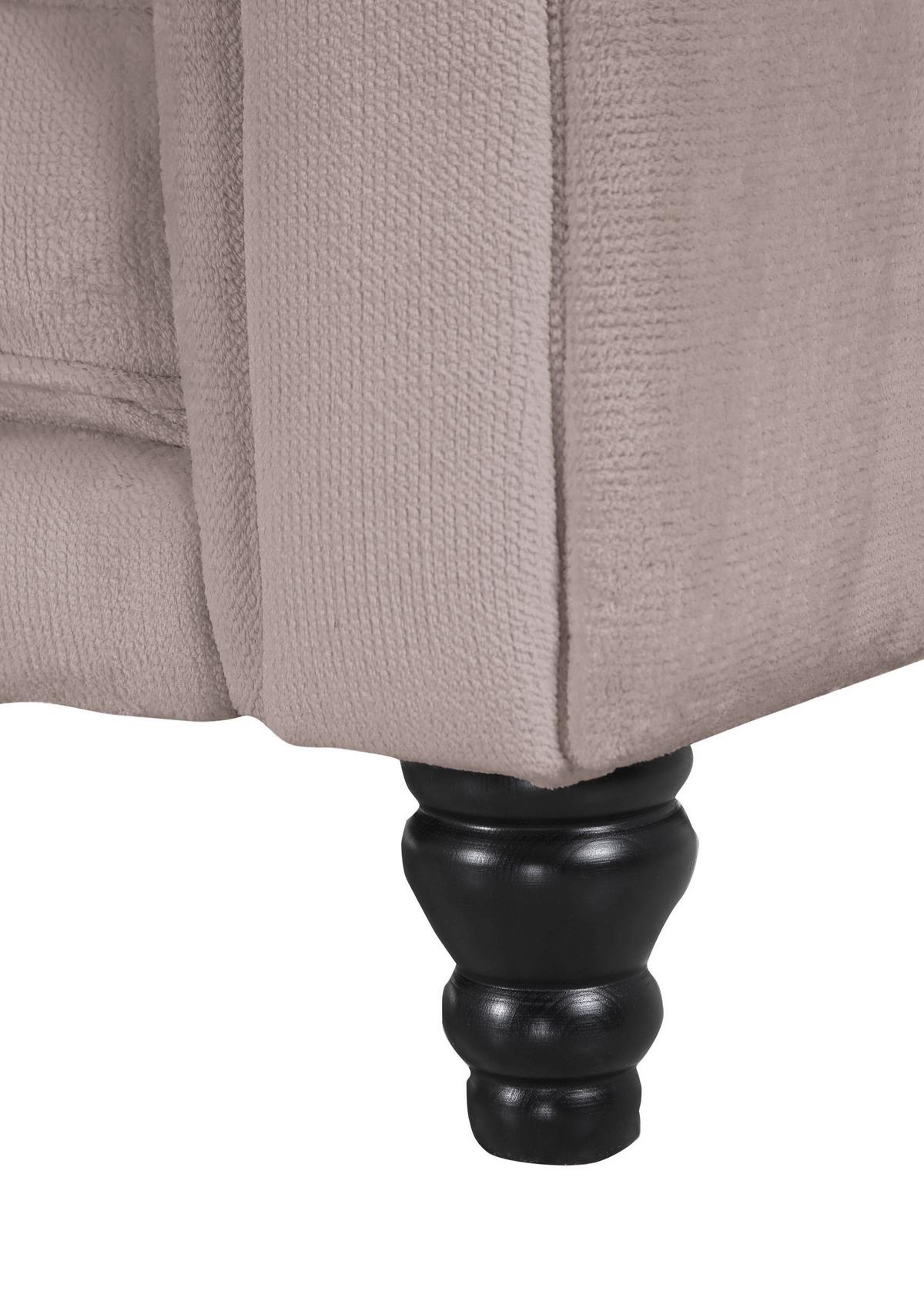 Ecksofa Jonte Beige S: 160x260 cm - Dunkelbraun/Beige, Design, Textil (160/260cm) - MID.YOU