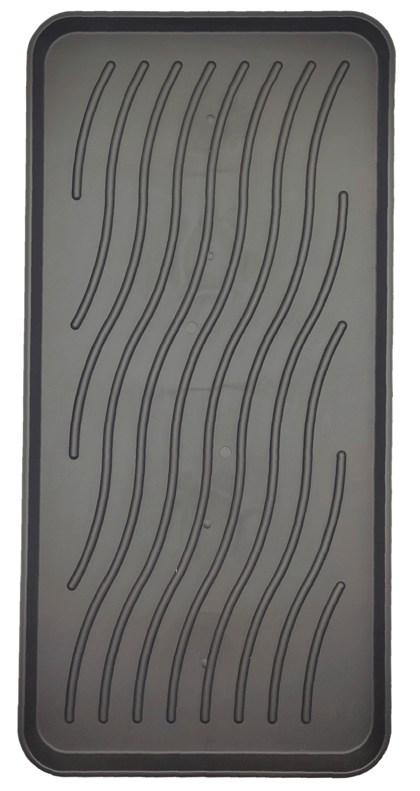 Cipőtálca Linda Kb. 38/78cm - fekete, Konventionell, műanyag (38/78/2cm) - Ondega