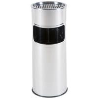 Standascher Aschenbecher - Silberfarben, Basics, Metall (24/24/60,5cm)