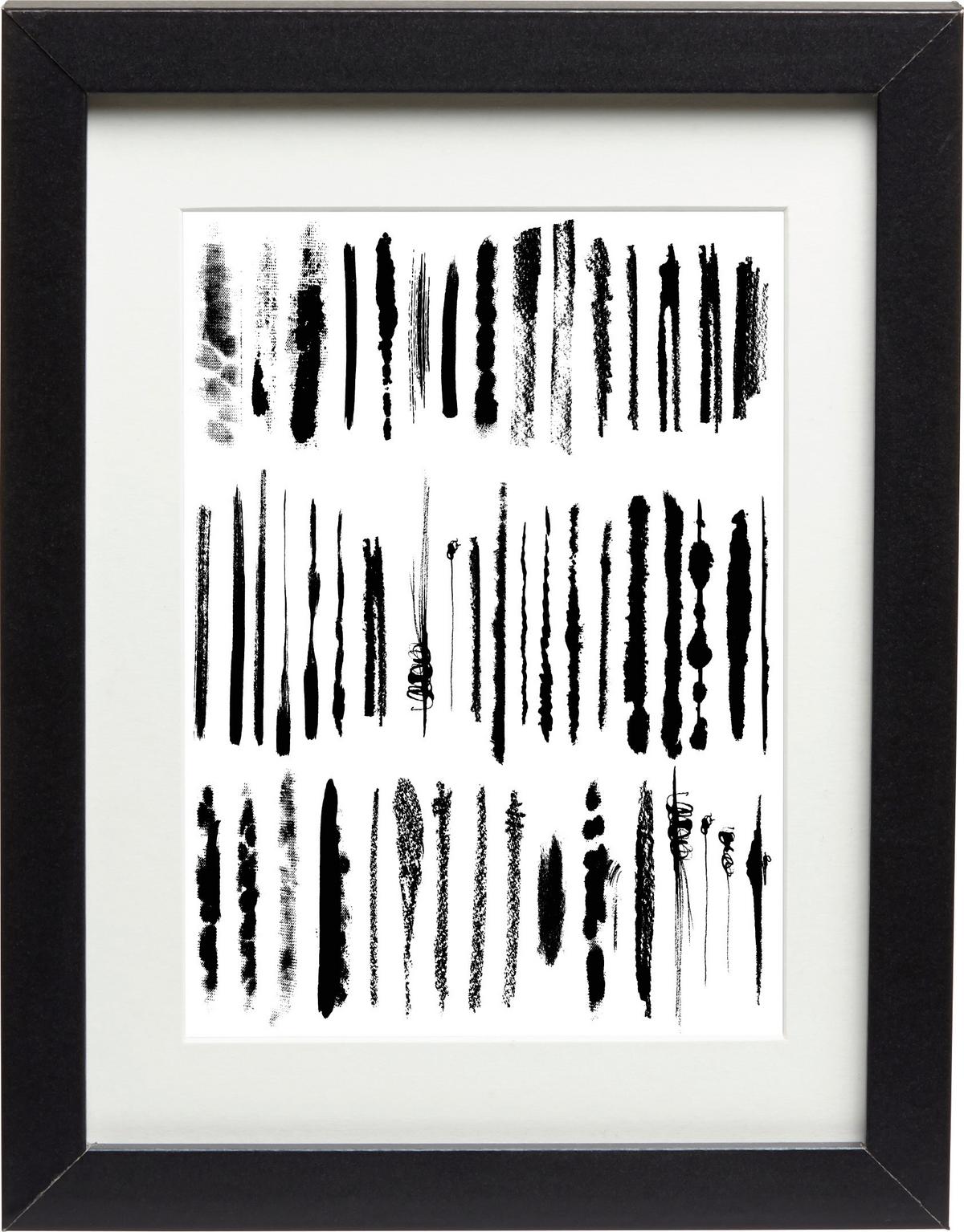 Rám na obraz Gitta 18 x 24 cm - černá, Moderní, kompozitní dřevo/sklo (18/24cm) - Modern Living