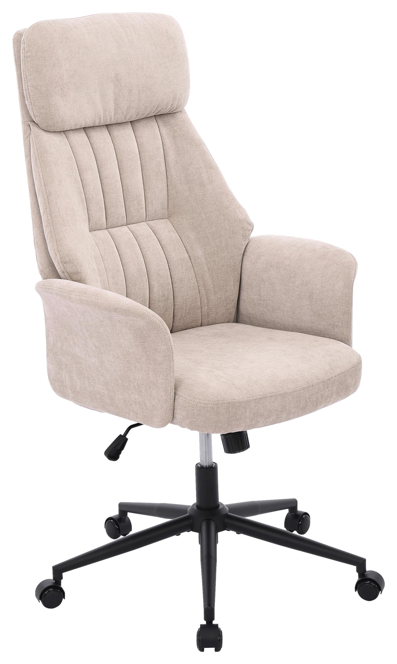 Drehstuhl Austin Hellbraun B: 66 cm - Hellbraun/Schwarz, MODERN, Holz/Kunststoff (66/114/122/64cm) - Livetastic