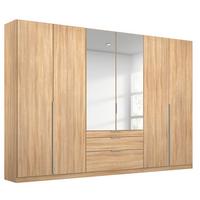 Drehtürenschrank 271cm Alabama, Sonoma Eiche Dekor - Silberfarben/Sonoma Eiche, MODERN, Holzwerkstoff (271/229/54cm) - Rauch Möbel