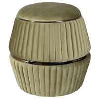 Hocker Doric 225 Grün D: 51,5 Cm - Graphitfarben/Grün, Design, Textil (51,5/53cm) - Kayoom