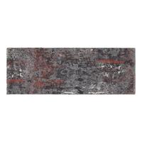 Teppich Läufer Grau/hellrot Timeline Quantum 80x200 Cm - Hellrot/Grau, Design, Textil (80/200cm) - Novel