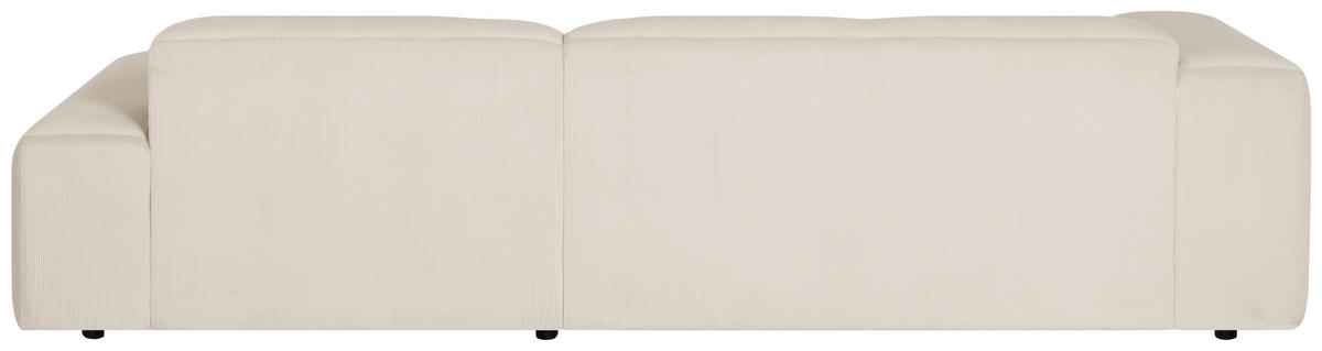 Ecksofa Hannah Creme 304x200 cm - Creme/Schwarz, Design, Textil (304/200cm) - MID.YOU