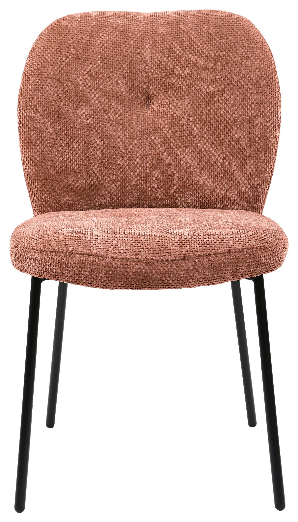 ŽIDLE MARA - růžová/černá, Lifestyle, kov/dřevo (52/87/64cm) - Mömax