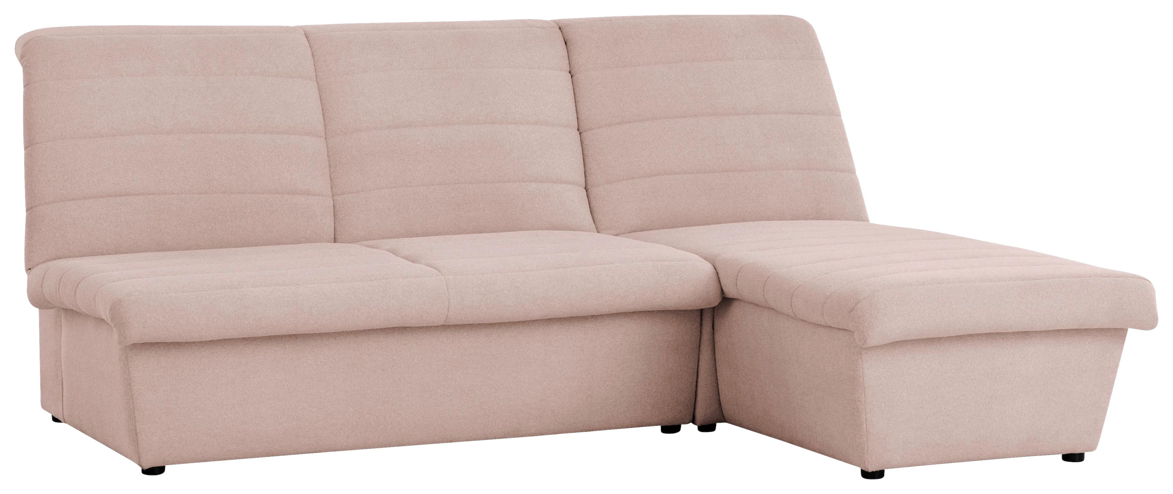 Ecksofa Looks Viii - Schwarz/Rosa, Design, Textil (214/168cm) - LOOKS by W.Joop