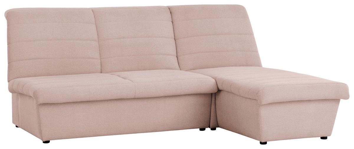 Ecksofa Looks Viii - Schwarz/Rosa, Design, Textil (214/168cm) - LOOKS by W.Joop
