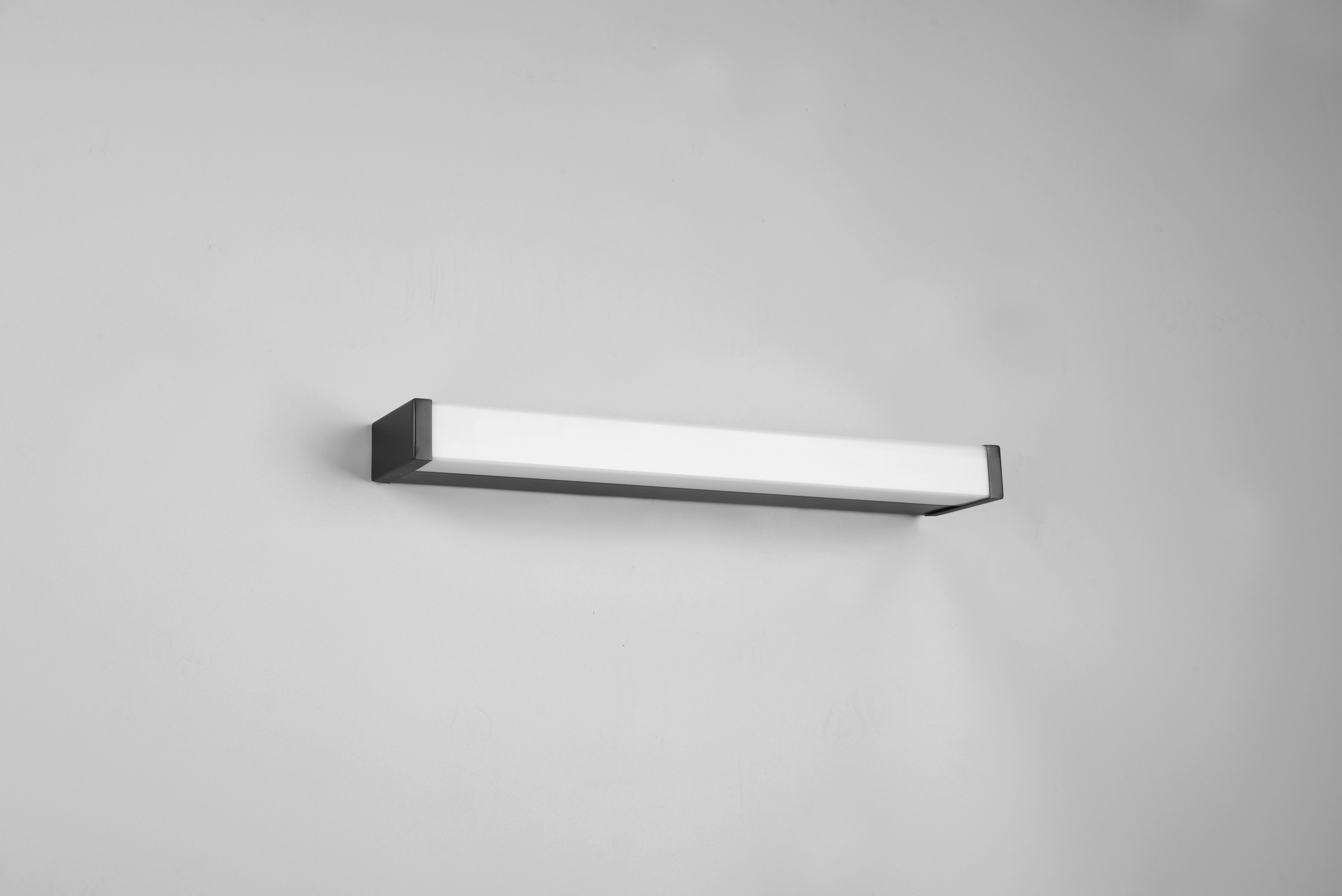 LED-Wandleuchte Fabio, 1-Flammig - Schwarz/Weiß, Basics, Kunststoff/Metall (3,8/42,5/7,9cm) - Trio Leuchten