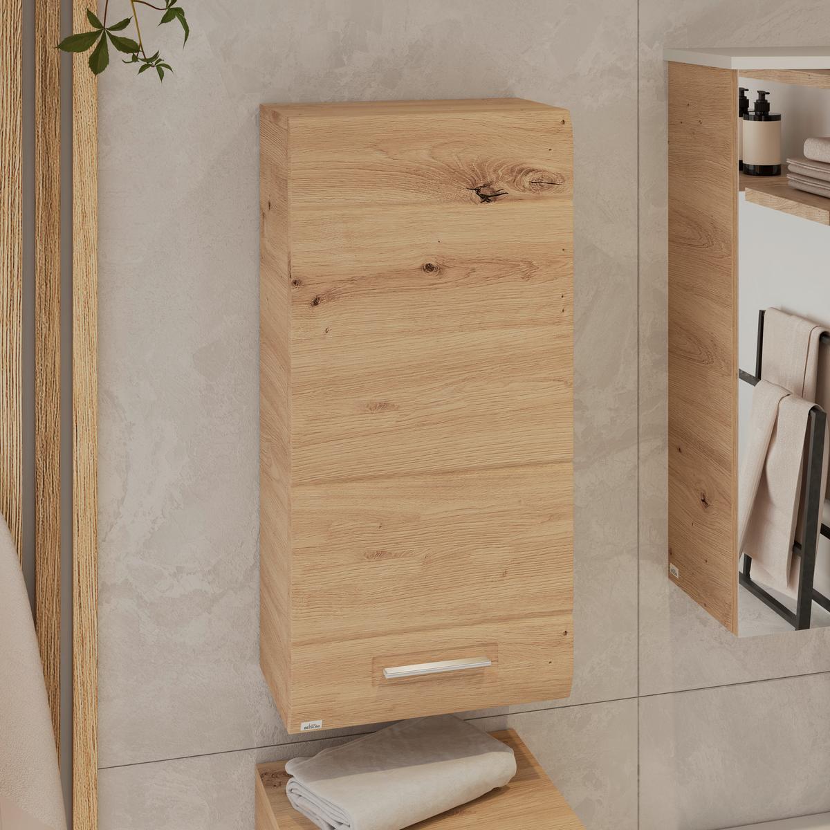 Hängeschrank mit Türdämpfung Avensis B: 35cm, Eiche Dekor - Eichefarben, MODERN, Holzwerkstoff (35/72/20,5cm) - Luca Bessoni