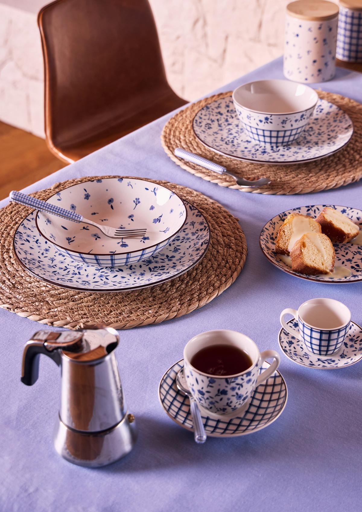 Tafelservice Country Side - Blau/Weiß, Design, Keramik - Luca Bessoni