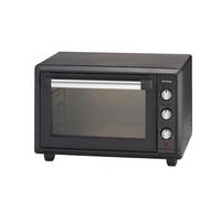 Mini-Backofen Forno Gusto Schwarz 1500 W inkl. Backrost - Schwarz, Basics, Metall (50/30/30cm) - Trisa Electronics