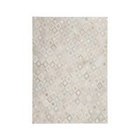 Flachwebteppich, 80x150 cm Spark 110 Elfenb/Gol  80x150 - Beige/Goldfarben, Design, Leder (80/150cm) - Novel