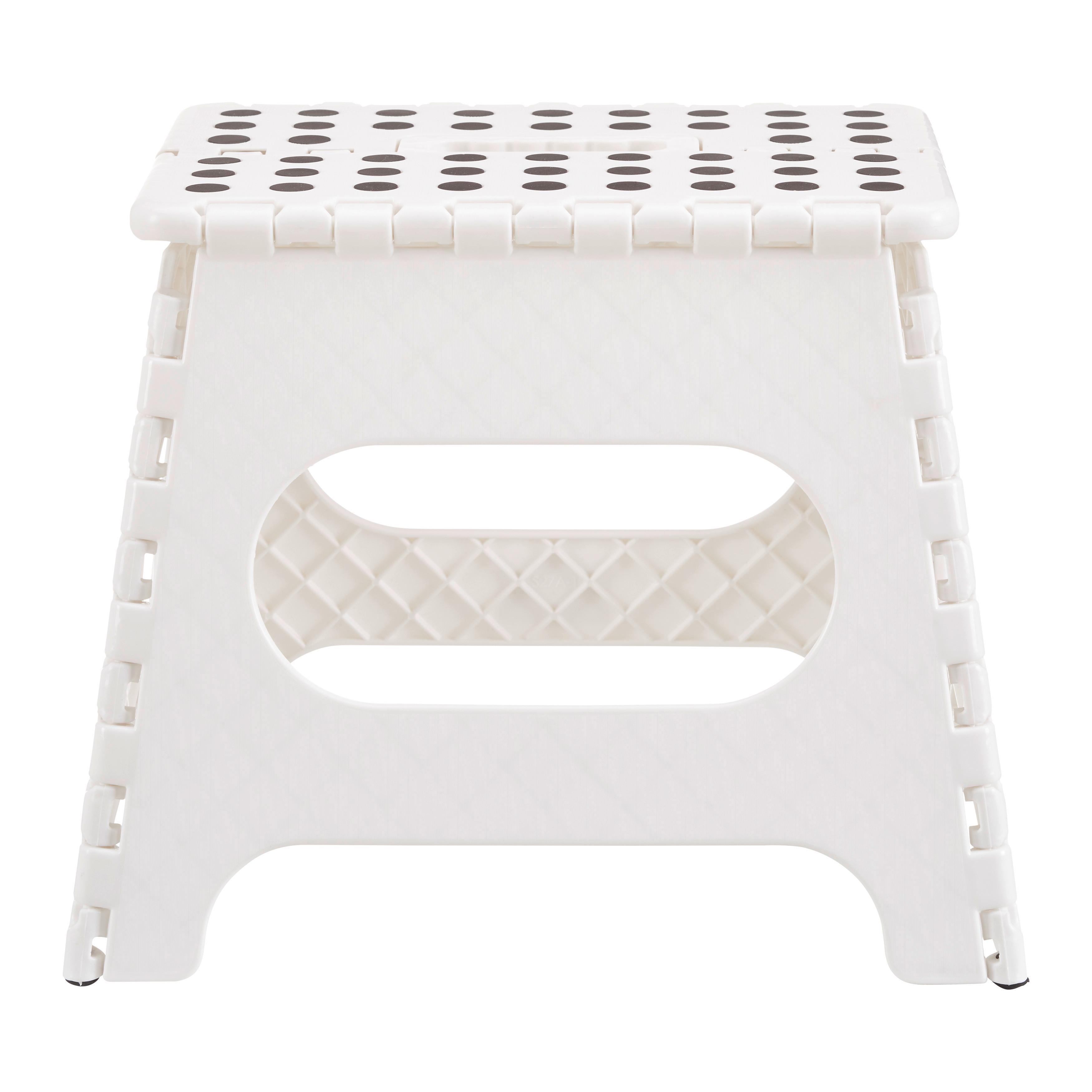 Skladací stolček KURT - biela, Konventionell, plast (34/27/26cm) - Mömax