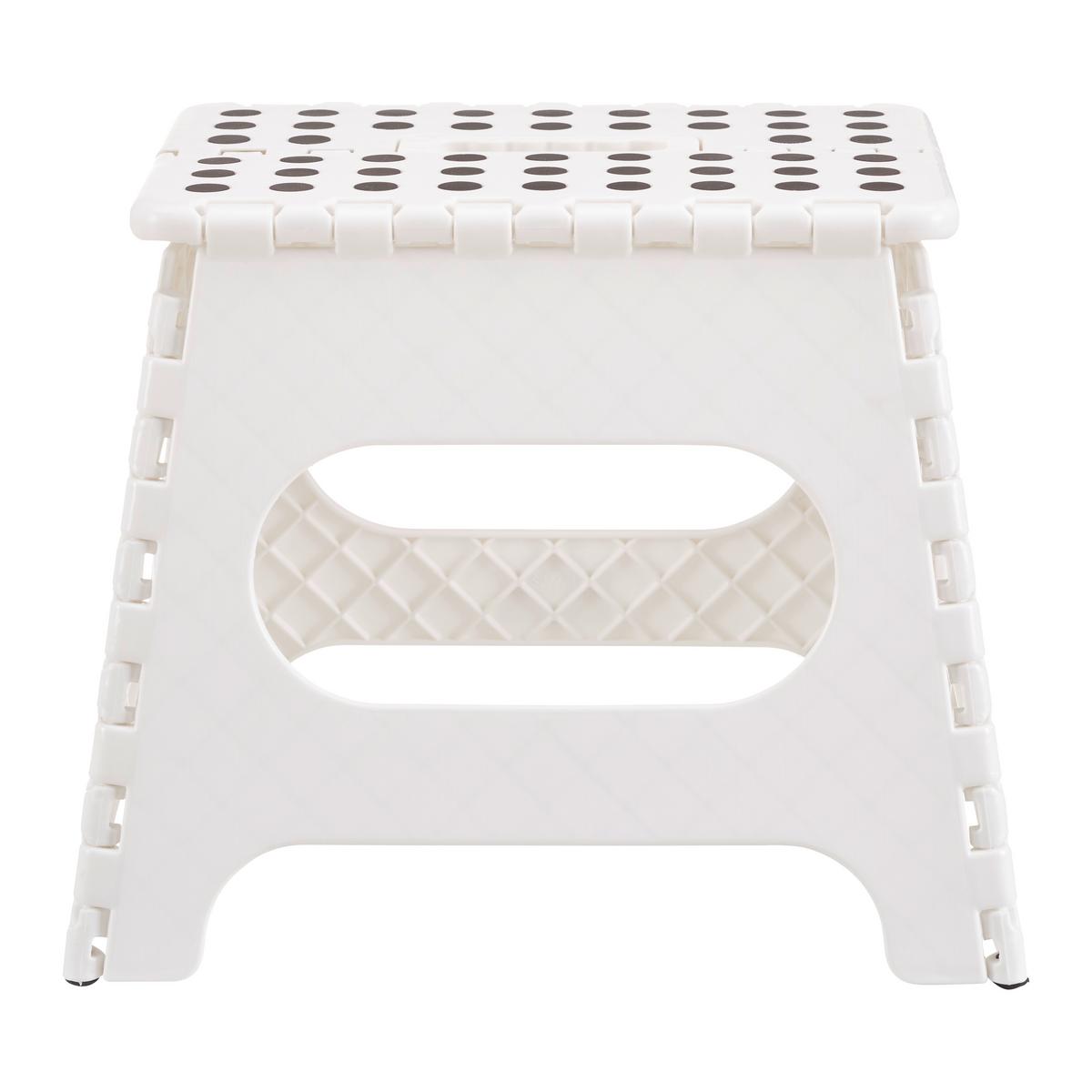 Skládací židle KURT - bílá, Konvenční, plast (34/27/26cm) - Mömax