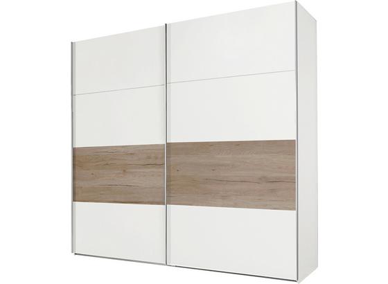 Skriňa S Posuvnými Dvermi Bert - farby dubu/biela, Romantický / Vidiecky, drevený materiál/drevo (225/210/65cm) Skriňa S Posuvnými Dvermi Bert - farby dubu/biela, Romantický / Vidiecky, drevený materiál/drevo (225/210/65cm)