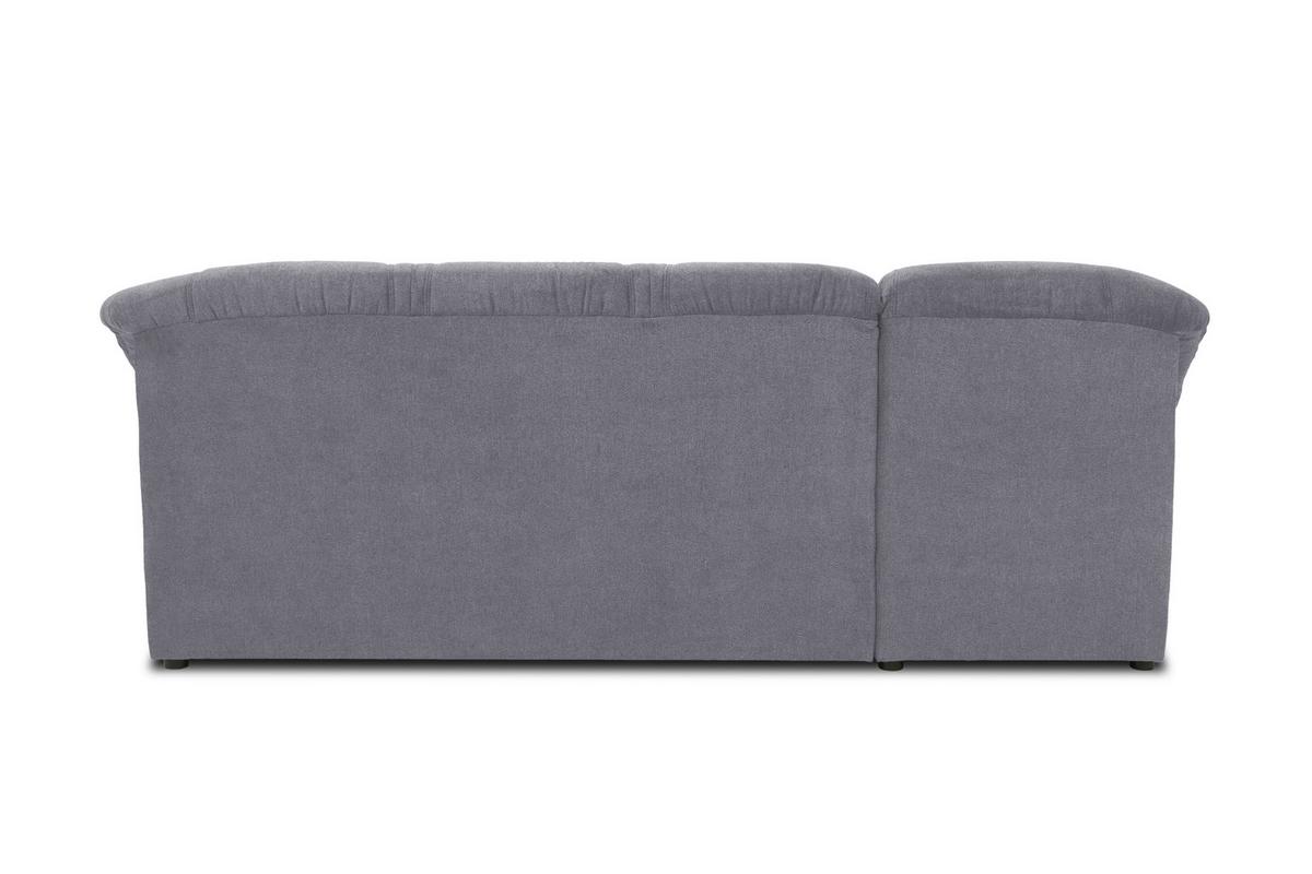 Ecksofa Sarafina Dunkelgrau S: 146x232 cm - Dunkelgrau/Schwarz, KONVENTIONELL, Textil (146/232cm) - MID.YOU