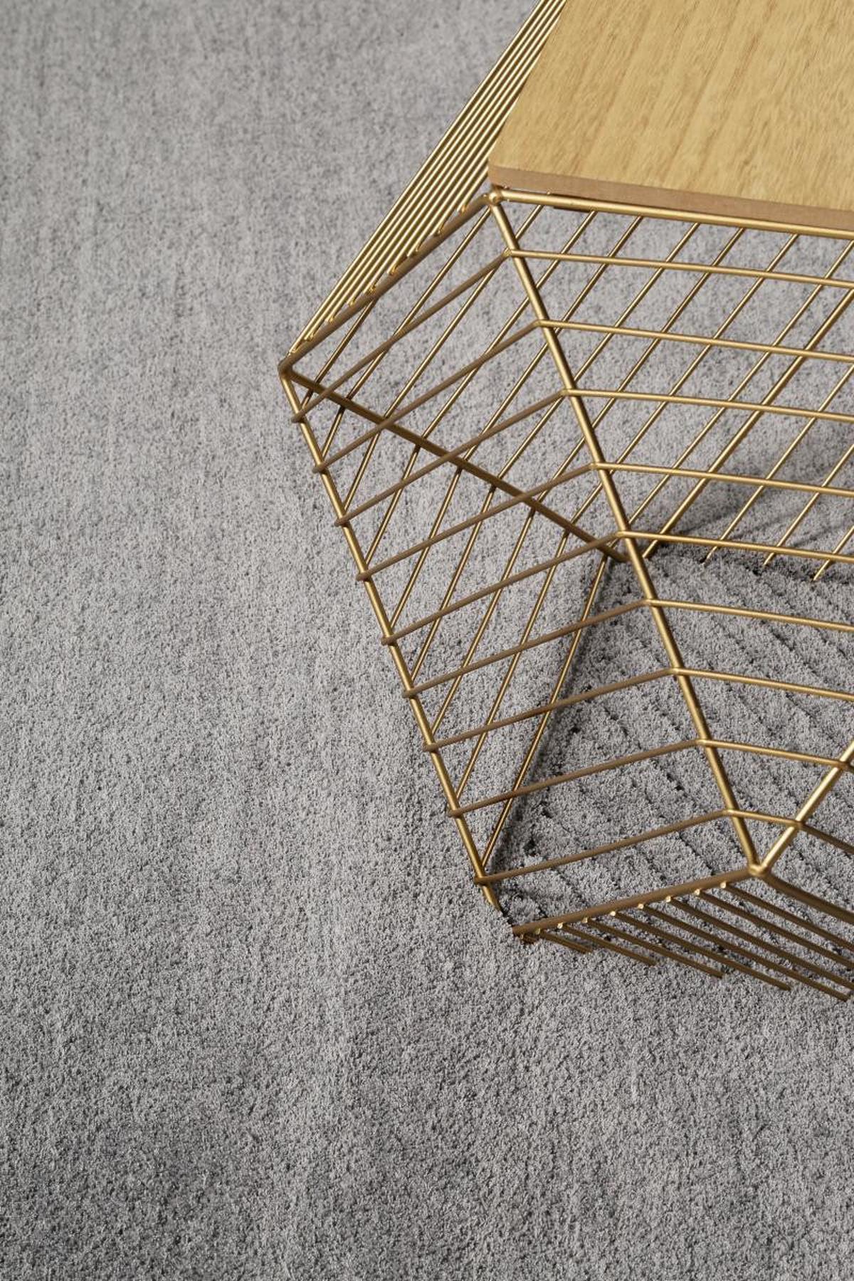 Hochflor Teppich Grau Baumwolle Loft Bxl: 70x140 Cm - Grau, KONVENTIONELL, Textil (70/140cm) - Esprit