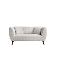2-sitzer-sofa Colori Weiß Rücken Echt - Schwarz/Weiß, MODERN, Textil (172/83/88cm) - MID.YOU