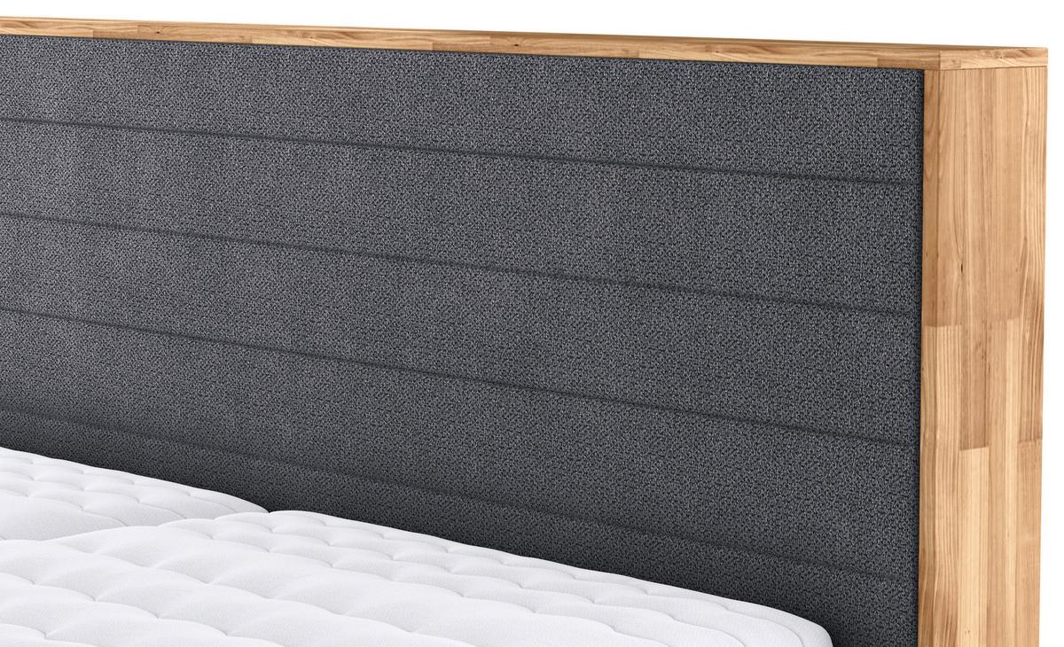 Polsterbett Peseta Anthrazit Lxf: Ca. 180x200 Cm - Anthrazit/Schwarz, Holzwerkstoff/Textil (180/200cm) - MID.YOU