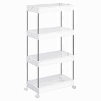 Servierwagen Weiß B: 42 Cm - Weiß, Basics, Kunststoff/Metall (42/86/23,6cm)