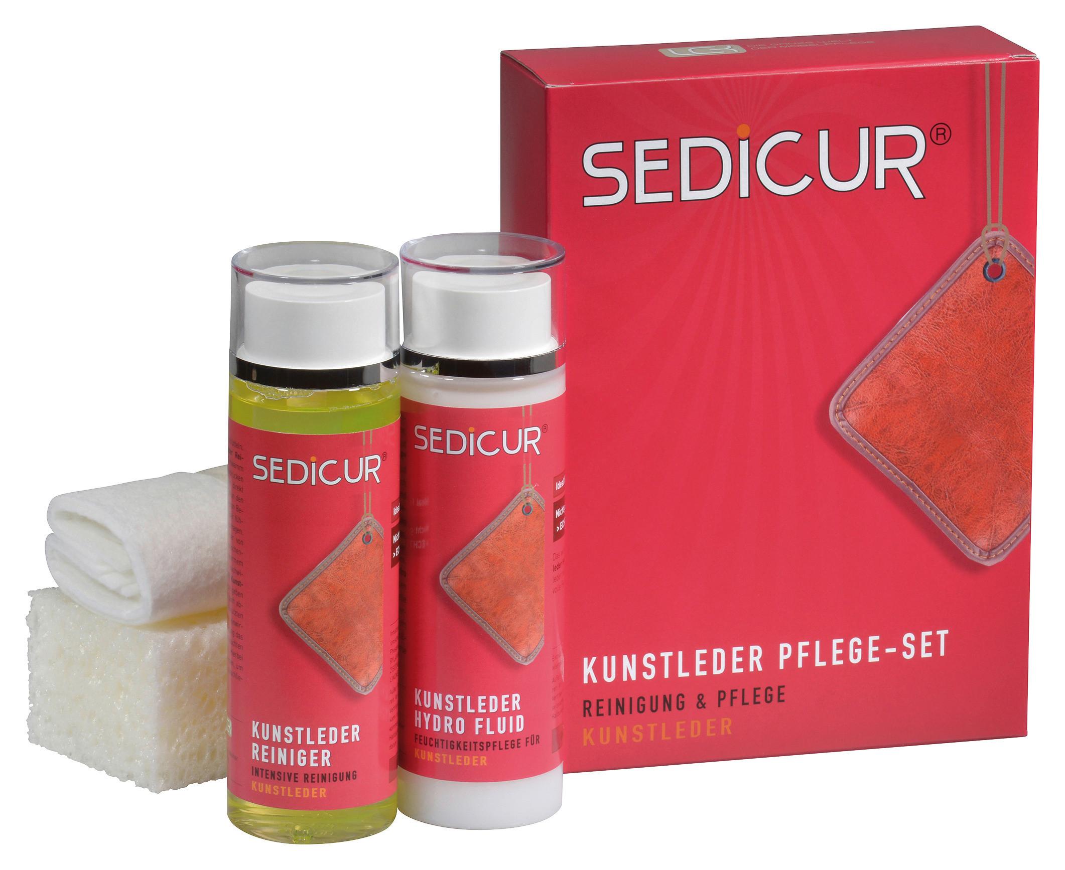 Kunstleder-Pflegeset Reiniger + Hydro Fluid, Pflegetuch