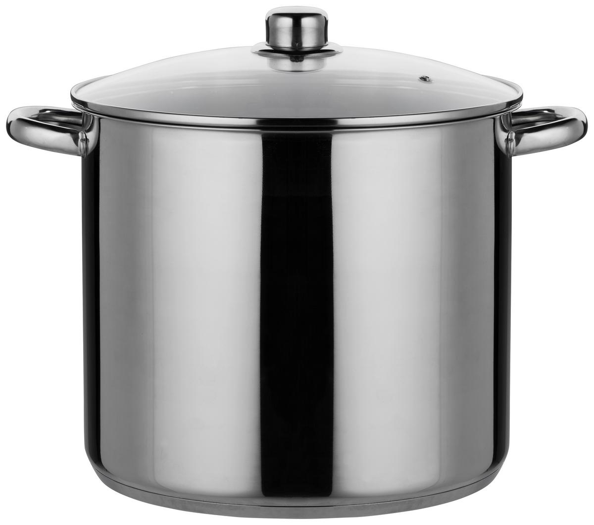 Nagy Főzőedény Silvano - nemesacélszínű/átlátszó, Modern, Üveg/fém (28/24,5cm) - Luca Bessoni